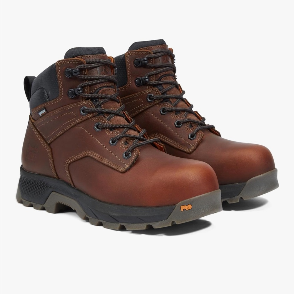 Timberland PRO Leather Boots with Orange Lining